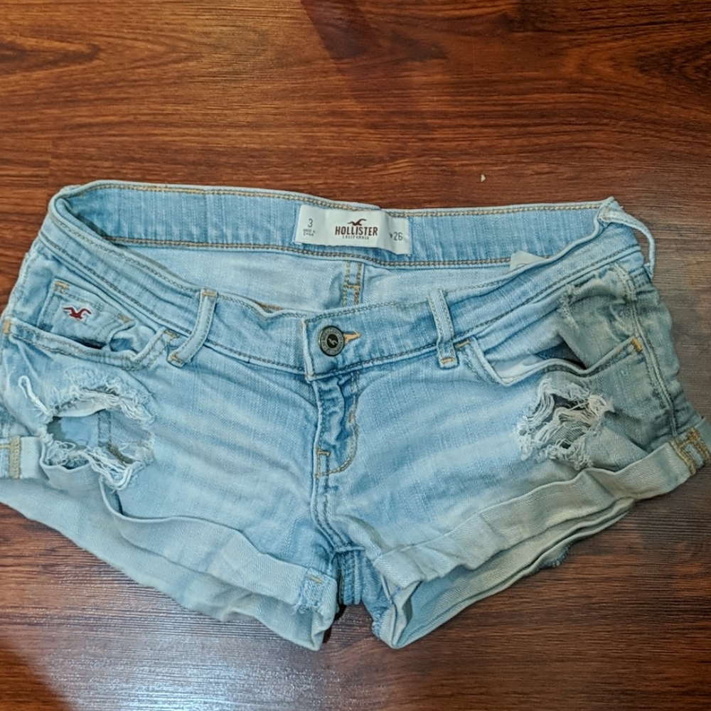 Jean Low Rise Shorts